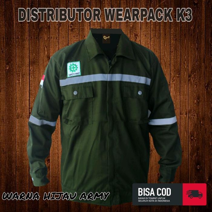 Baju Wearpack Atasan/ Lengan Panjang/ Seragam Baju Kerja/ Apd/ Keselamatan Dan Kesehatan Kerja