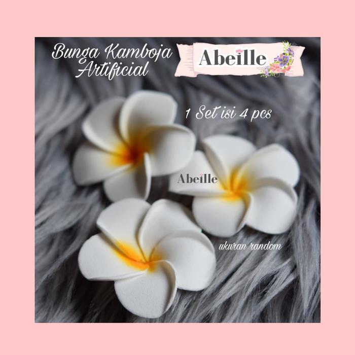 BUNGA KAMBOJA PALSU SET FRANGIPANI FLOWER ARTIFICIAL PROPERTI FOTO