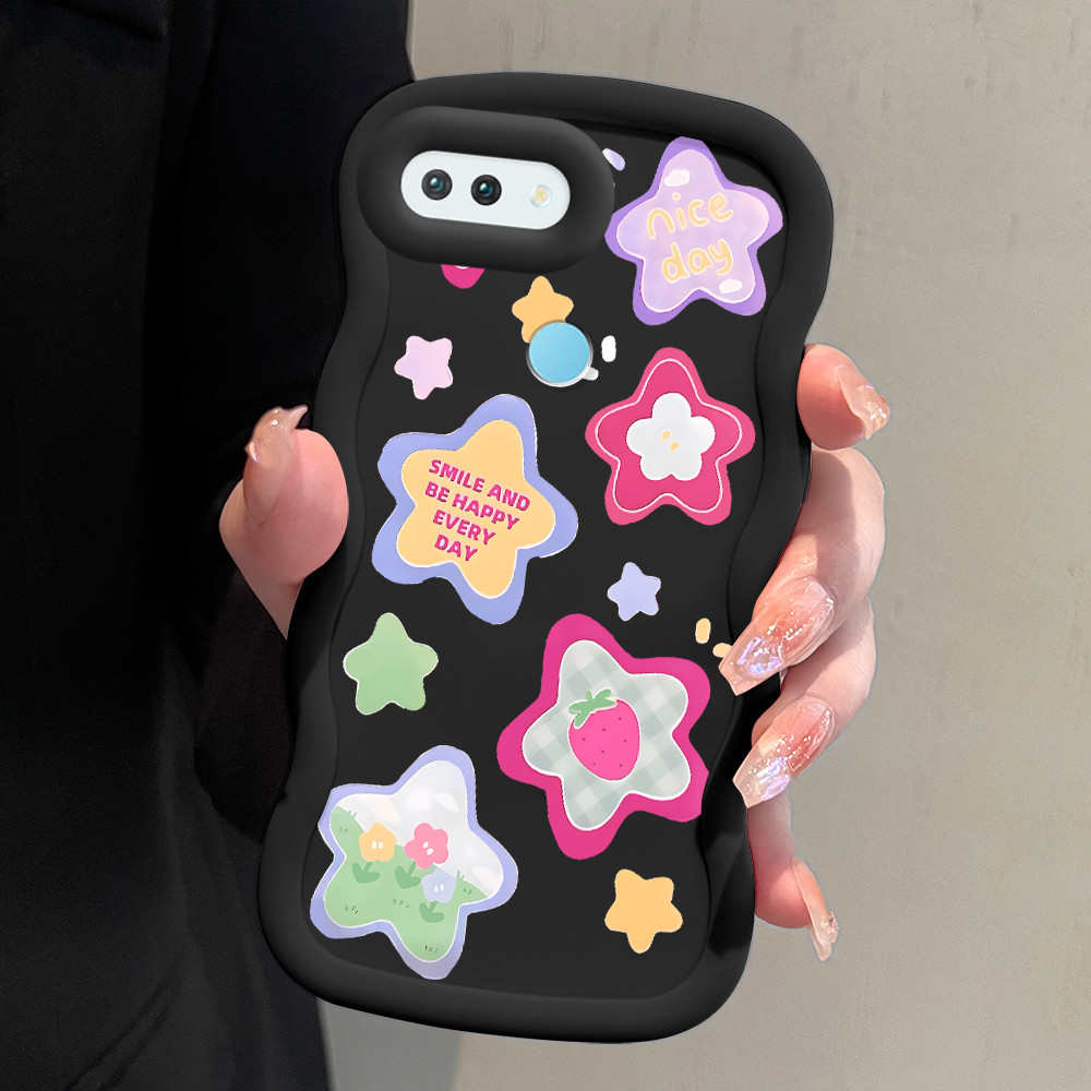 Casing Hp Untuk OPPO F9 Pro Case Softcase Kesing Soft Cassing Mode Star 0271