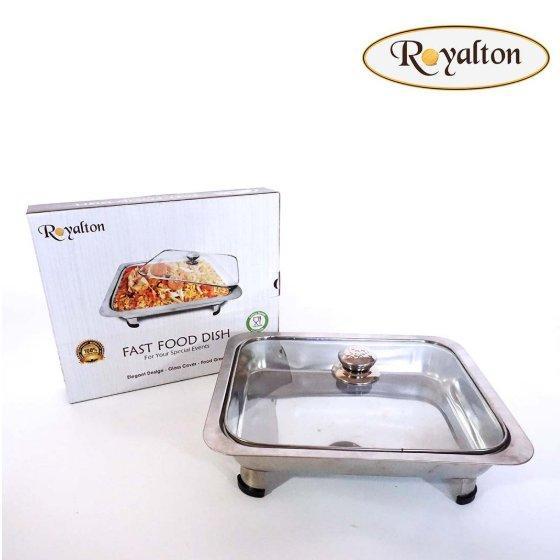 ASTA Panci Wadah Saji - Tempat Makanan Makan Prasmanan Fast Food Dish Stainless Steel Asta Royalton