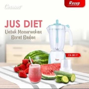 Blender COSMOS Plastik CB 281P/CB 281 P/CB281P/CB281 P 2 liter 2 in 1