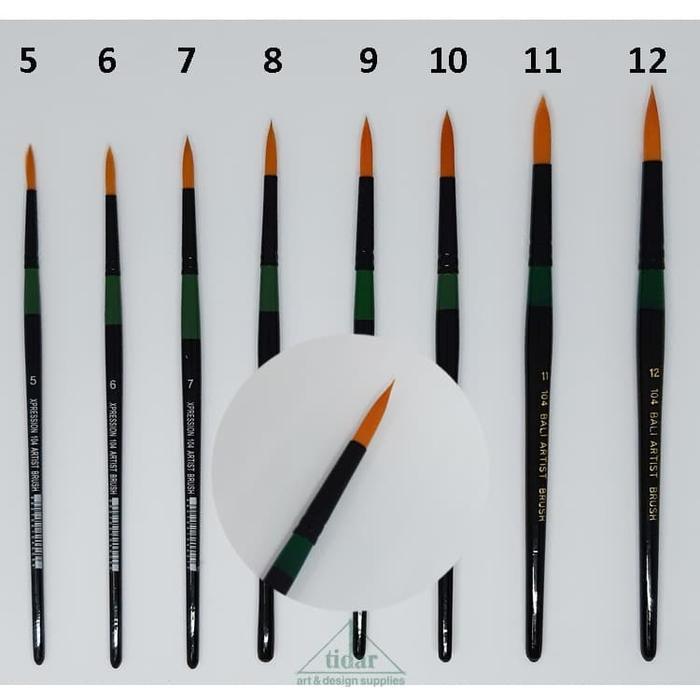 BRUSH / KUAS BALI ARTIST / ETERNA / XPRESSION 104 ROUND / BULAT NO. 10