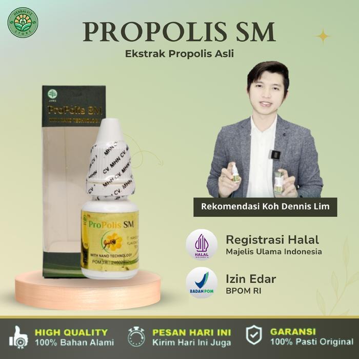 Obat Tetes Ketombe Parah, Ketombe Berkerak, Ketombe Basah & Kering Herbal Propolis SM
