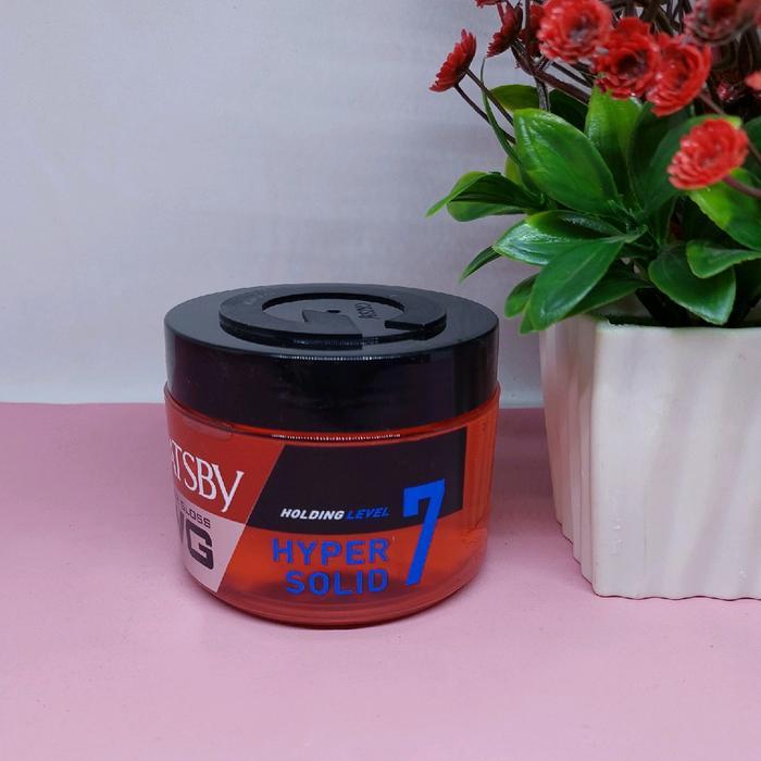 GATSBY WATER GLOSS HYPER SOLID ( Merah )/ 1 PCS/ Minyak Rambut Pria/ GATSBY/ Perawatan/ Melebatkan/