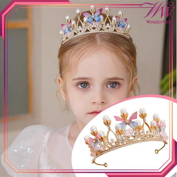 BISA SPK Mahkota Ulang Tahun Anak Perempuan Mahkota Rapunzel Perhiasan Indah Mahkota Birthday Girl