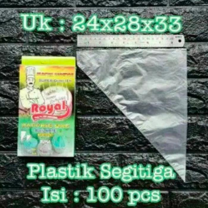 Plastik Segitiga Royal - Piping Bag HdPE -100 lembar