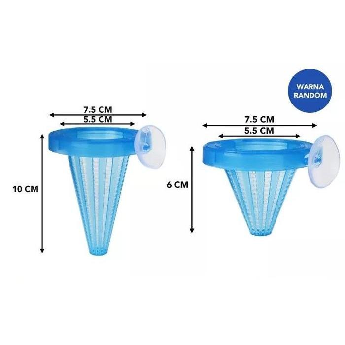 Wadah Cacing Sutra / Tempat Cacing Sutra Ukuran Kecil Besar Pakan Ikan / Corong Cacing Sutra