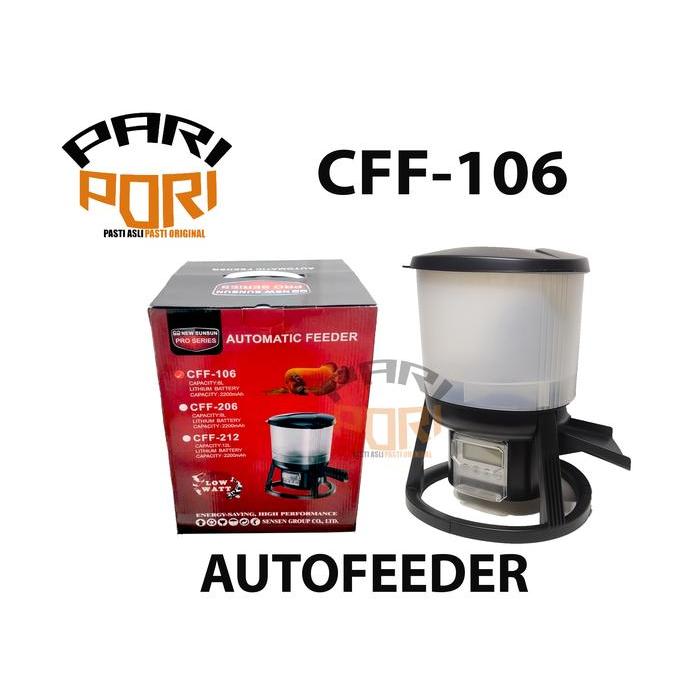 GRECH CFF 106 AUTOFEEDER KOLAM IKAN 6 LITER PAKAN KOI OTOMATIS