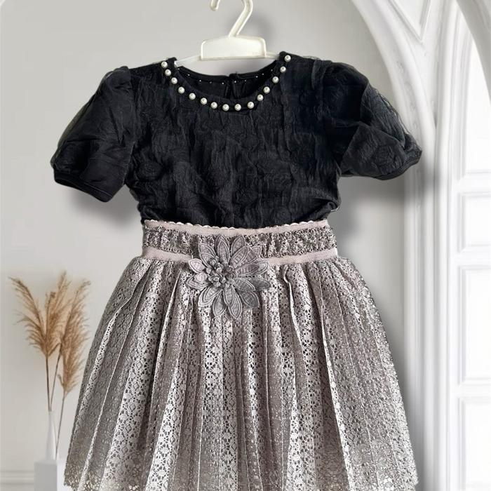 Set Rok - Atasan Mutia + Rok tutu import premium anak perempuan usia 1-5 tahun Parsel