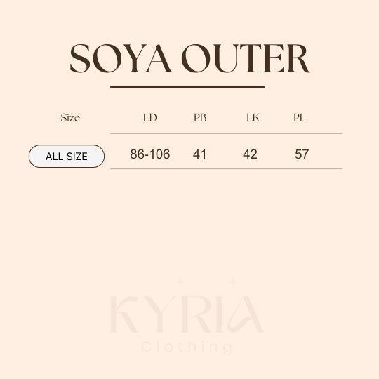 Soya Outer - 26025 Kardigan Kancing Sbaris Kerah V Gaya Baru 2024, Sweteer Lengan Panjang Pola Rami