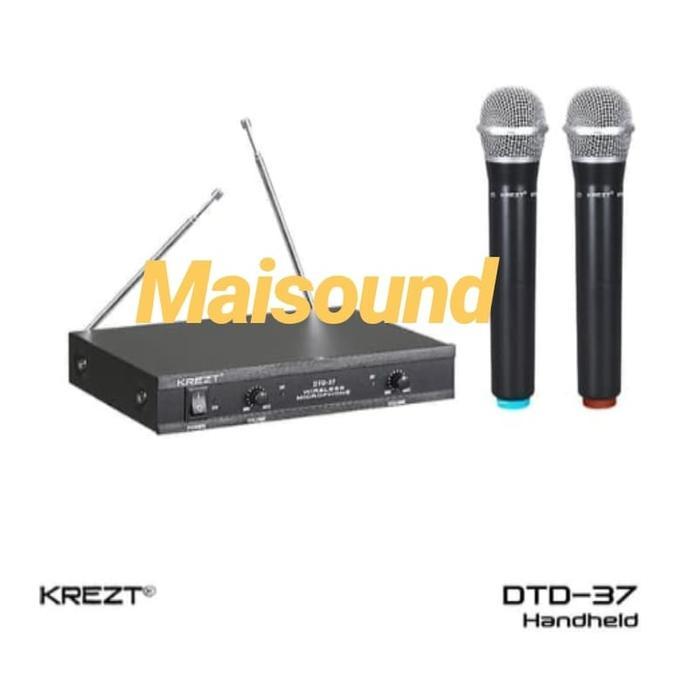 Terlaris MIC WIRELESS KREZT DTD 37 MICROPHONE HANDHELD ORIGINAL KREZT DTD37 SALE