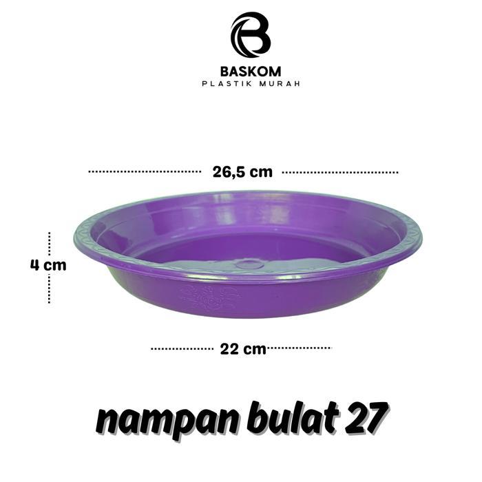 NAMPAN BULAT 27 / NAMPAN PLASTIK MURAH / NAMPAN BULAT / NAMPAN KECIL / NAMPAN BULAT / NAMPAN