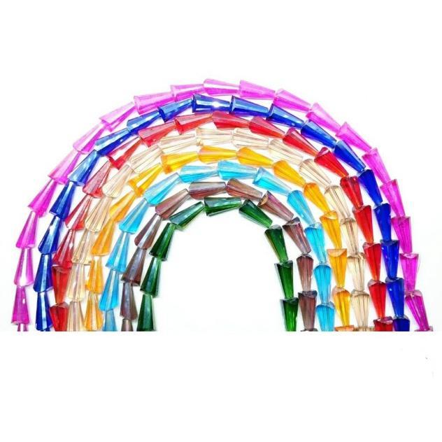 Manik Kristal Tapak Kuda / Kristal Lampion / Kristal Pagoda / Manik Kristal / Mote Renteng Kristal