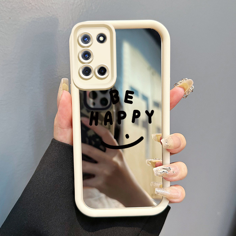 Casing Hp OPPO A52 OPPO A72 OPPO A92 Case Casing Emoji tas Pola Kasus cermin tangga HP Kasing Siliko