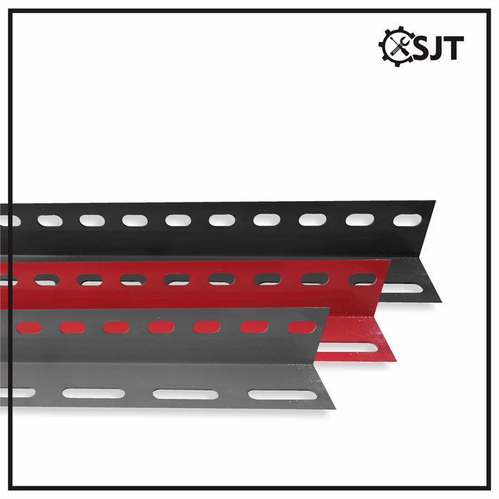 "New" SJT - Rak Besi Siku Lubang Serbaguna 50 Cm