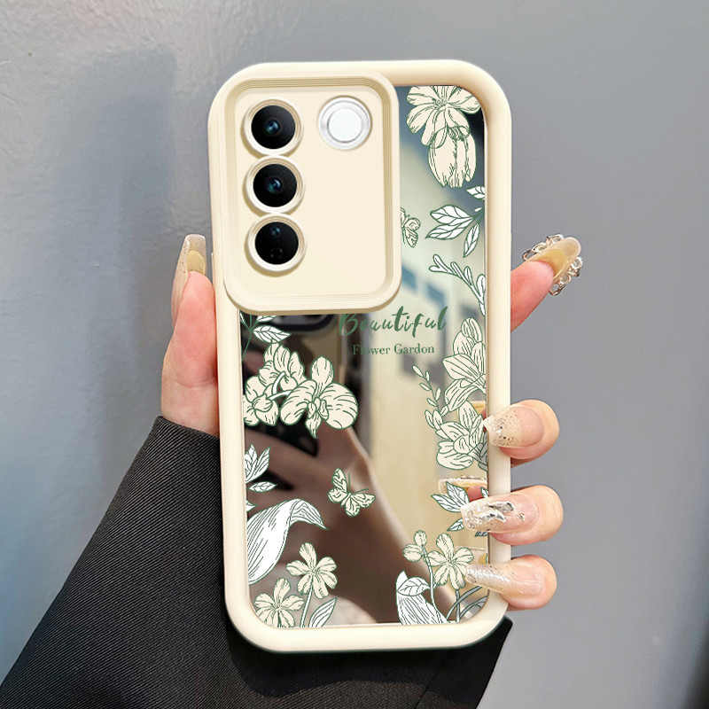 Casing Hp Untuk VIVO V27 5G VIVO V27 Pro 5G S16 Pro 5G VIVO V27E 5G S16E 5G T2 4G Case Bunga anggun 