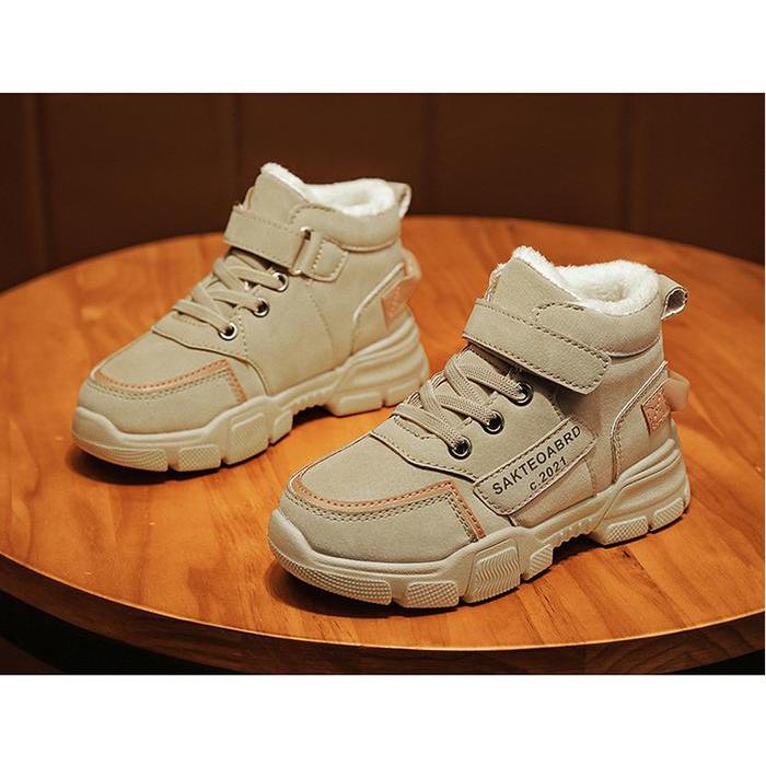 Premium Babymoms - Freebox Sepatu Sneakers Boots Anak Laki Laki Fashion Kids Shoes Martin Bbsa014
