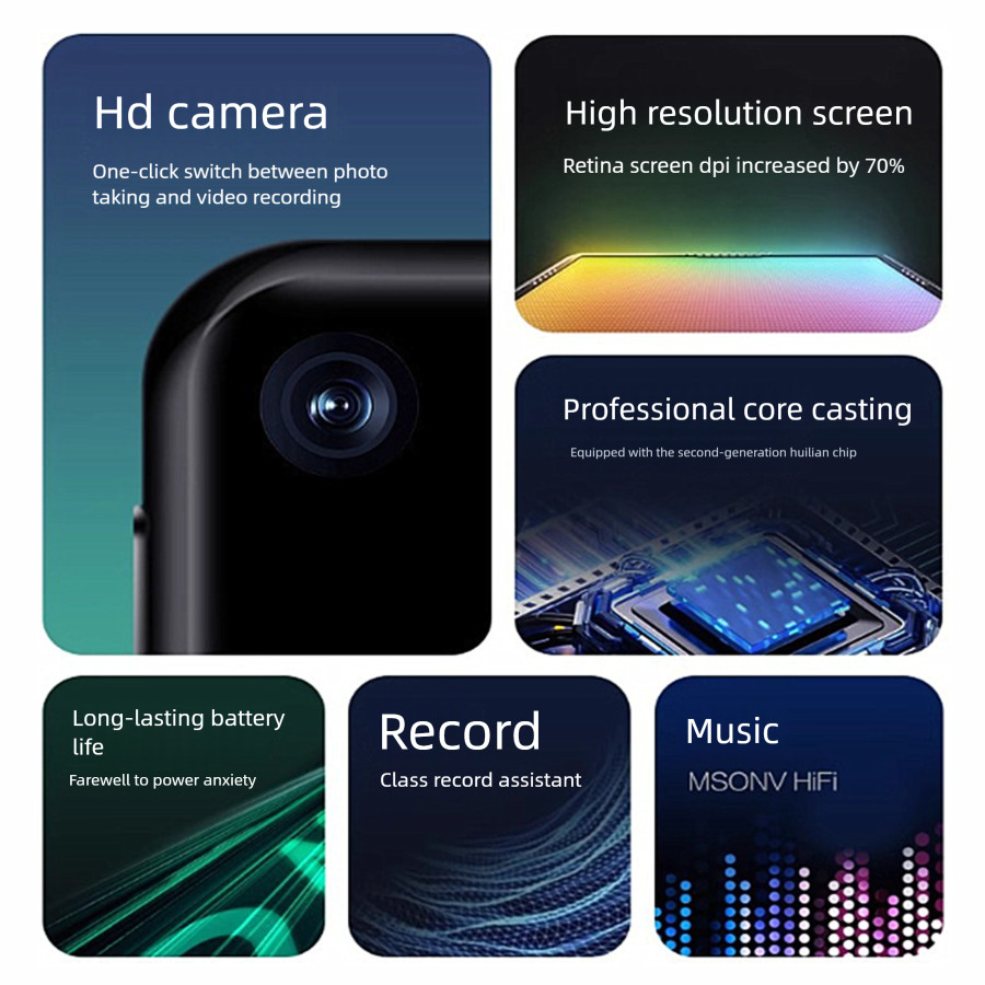 Portable Camera 128gb MP3 Player Bluetooth HiFi Music Lossless Mini MP3 Video With FM Radio