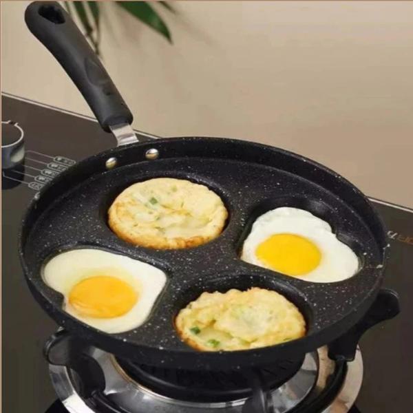 [Tg] Wajan Penggorengan Telur / Cetakan Telur Ceplok Teflon Telur 4 Lobang Anti Lengket
