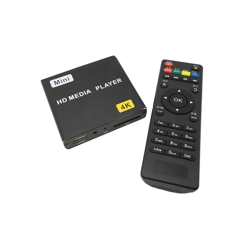 Mini 4K Blu-ray HD Media Player Support Horizontal and Vertical Screen TV Projector U Disk SD Card