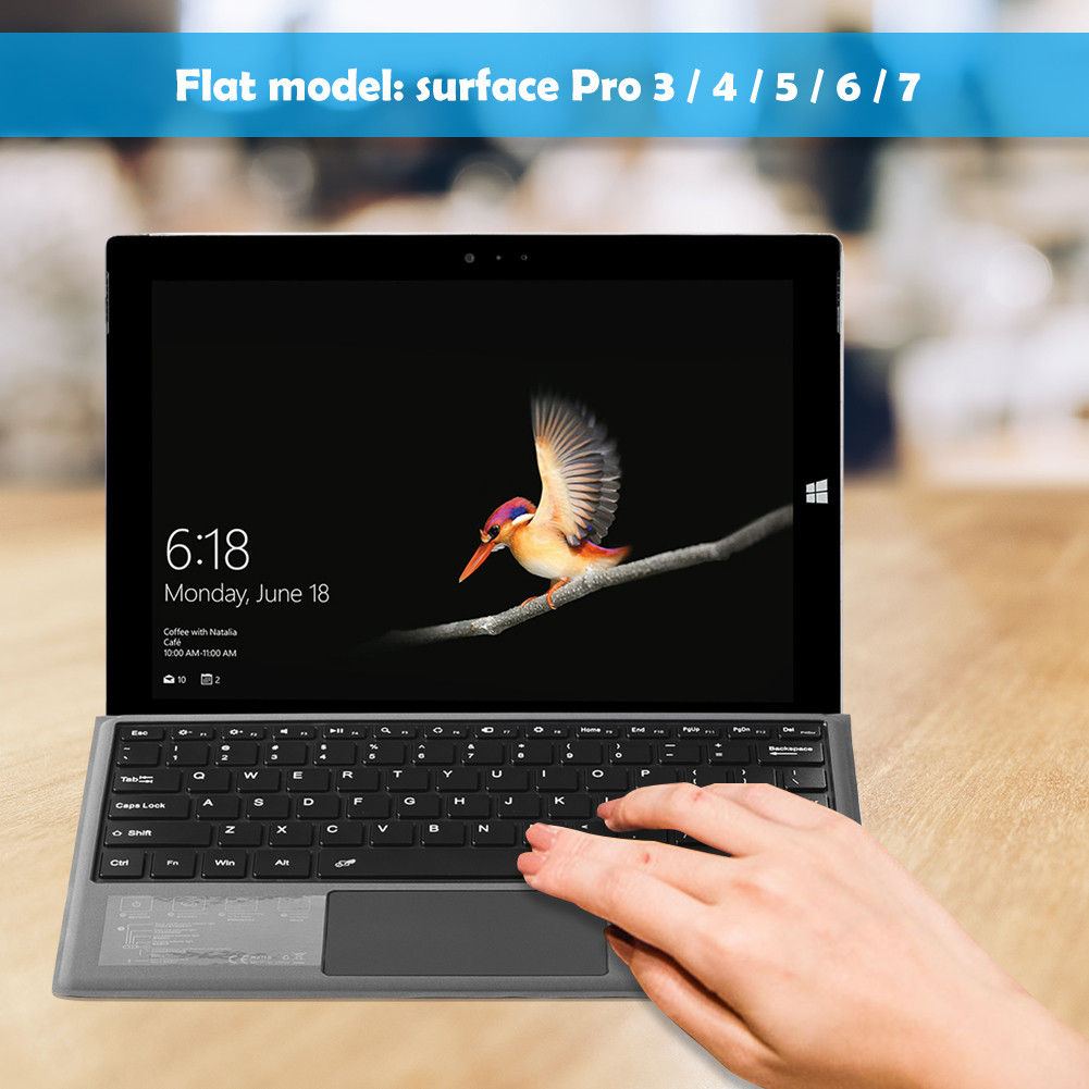 Wireless Bluetooth Tablet Keyboard for Surface Pro 3/4/5/6/7 PC Laptop Universal