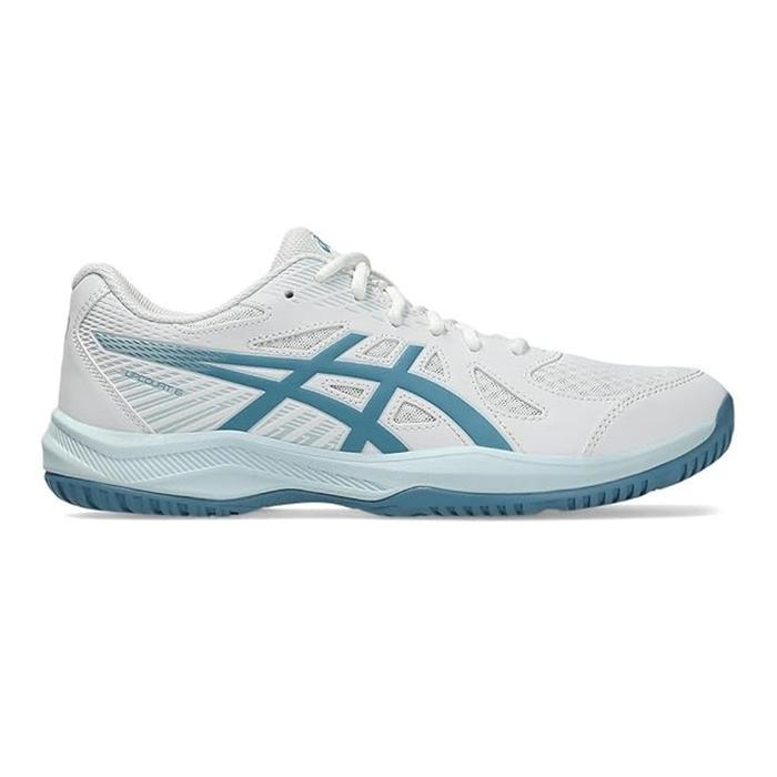 Sepatu Voli ASICS Upcourt 6 White Saba Blue