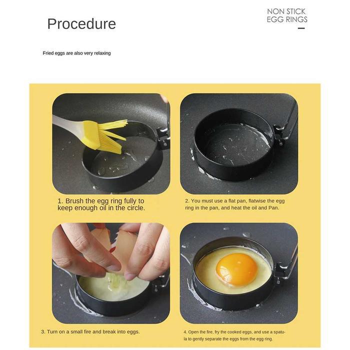 Cetakan Telur Ceplok / Cetakan Telur Mata Sapi / Cetakan Telur Stainless