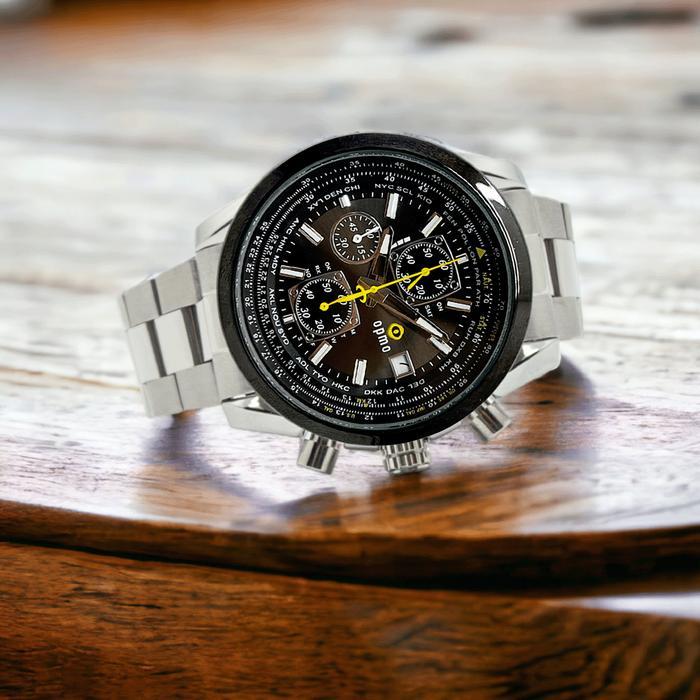 OPMO MIRAGE Jam Tangan Pria Analog Original Anti Air Stainless Steel Quartz Kotak Eksklusif Watches