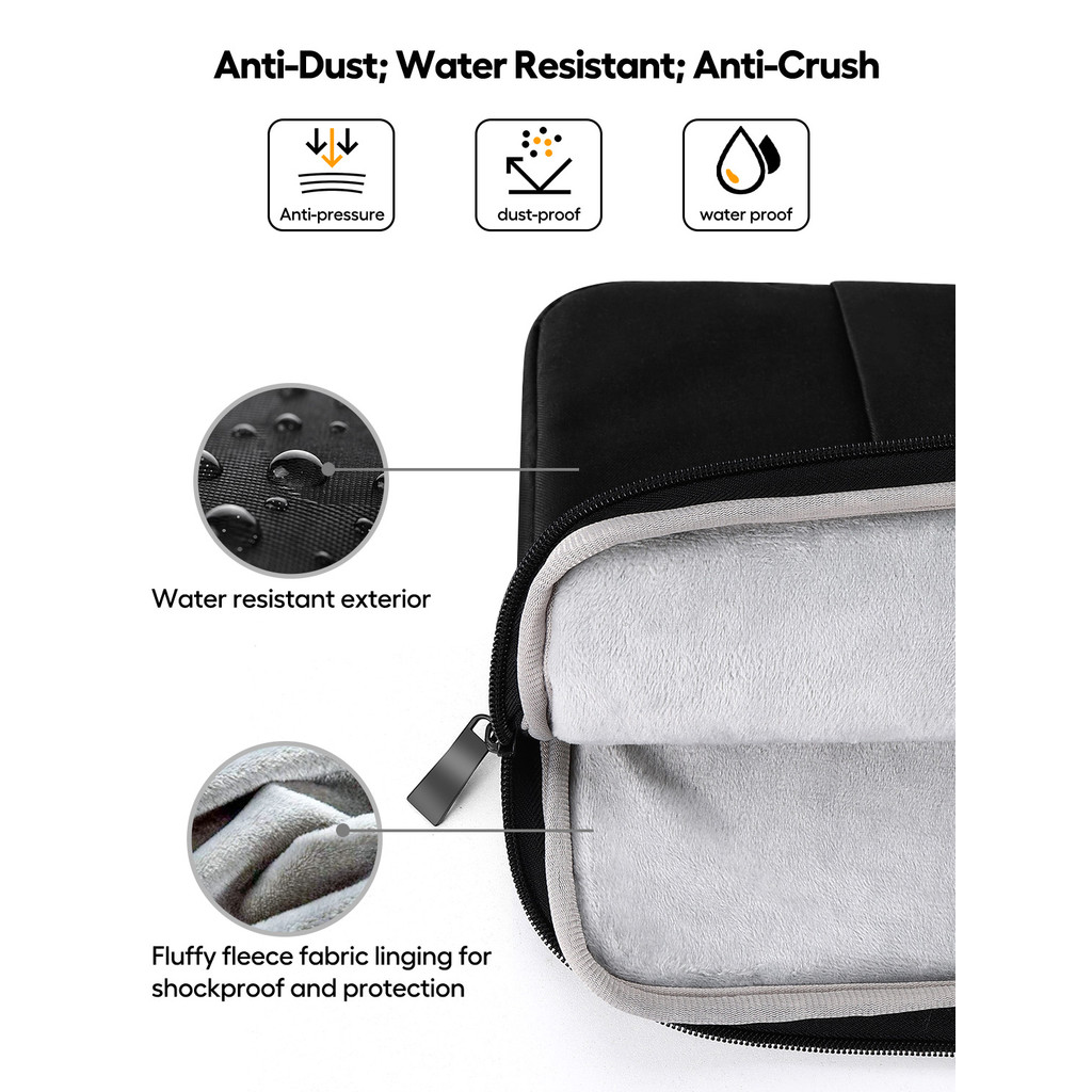 UPERFECT 22" Portable Monitor Case Polyester Laptop Sleeve Protective Computer Cover Carrying Bag