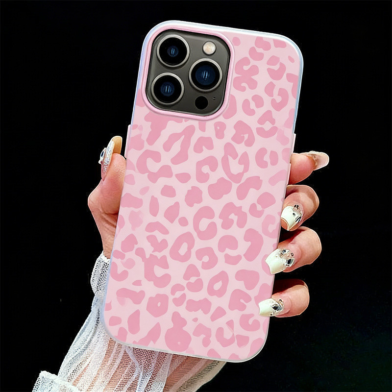 2-In-1 Cair Pink Leopard Y2K Case Hp Infinix C81 Pro X8 Pro Max Smart 20 Note 60 Pro Hot 60 Pro 60I 