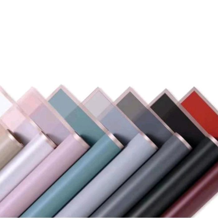( 10 lembar ) Cellophane List Gold / Kertas Buket Cellophane / Kertas Tissue Cellophane untuk Buket