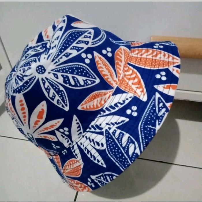 Bucket Hat Batik Jogja Topi Batik Topi Pantai Bucket Hat - Ukuran Besar #Gratisongkir