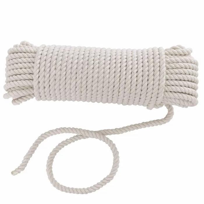 "New" Tali tambang katun 10 mm / Tali tambang / Cotton rope 10mm white