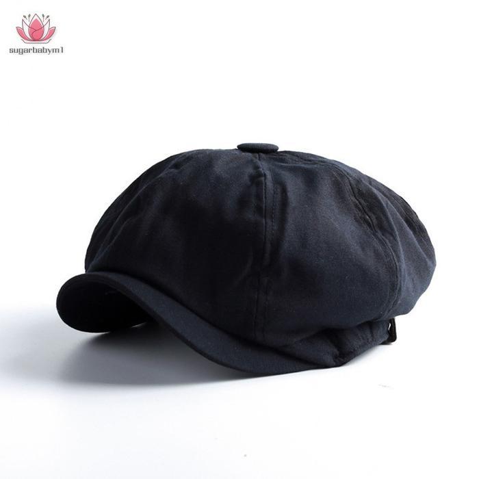 Men Newsboy Cap Herringbone Baker Boy Cabbie Flat Hat Retro Newsboy #Gratisongkir