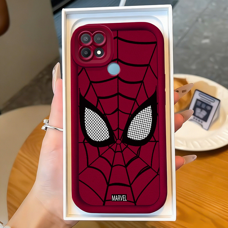 Casing Hp untuk OPPO A15 A15s A35 4G Case Laki-laki laba-laba Kasing silikon Cesing dengan pelindung