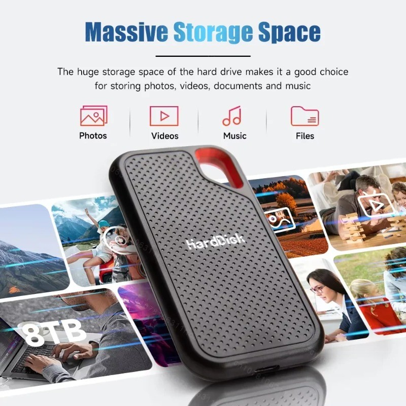 High Speed External Solid State Drive 1TB Portable SSD External Hard Drive 128TB External Hard Disk