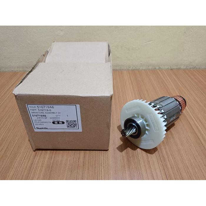 Readyyy Makita Armature 516719-6 Original Angker Rotor 516718-8 Ls1040 Ls 1040