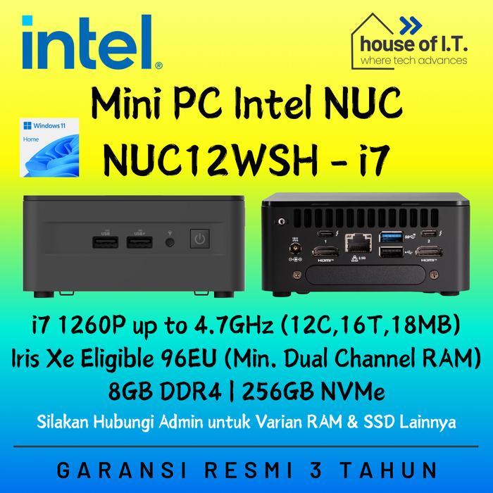 Intel NUC12WSHi7 i7 1260P - Intel NUC i7 1260P - ASUS NUC i7 1260P - Mini PC ASUS NUC i7 1260P -