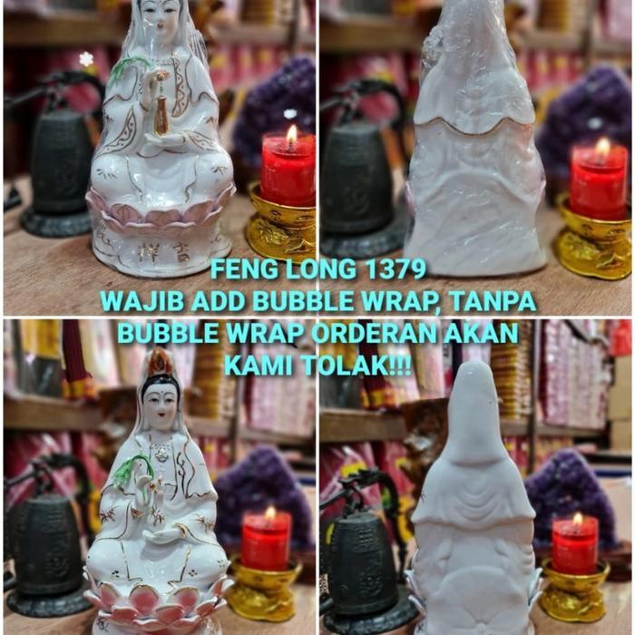 Rupang Guan Yin / Kwan Im / Avalokitesvara / Chenrezig Keramik 8 Inch