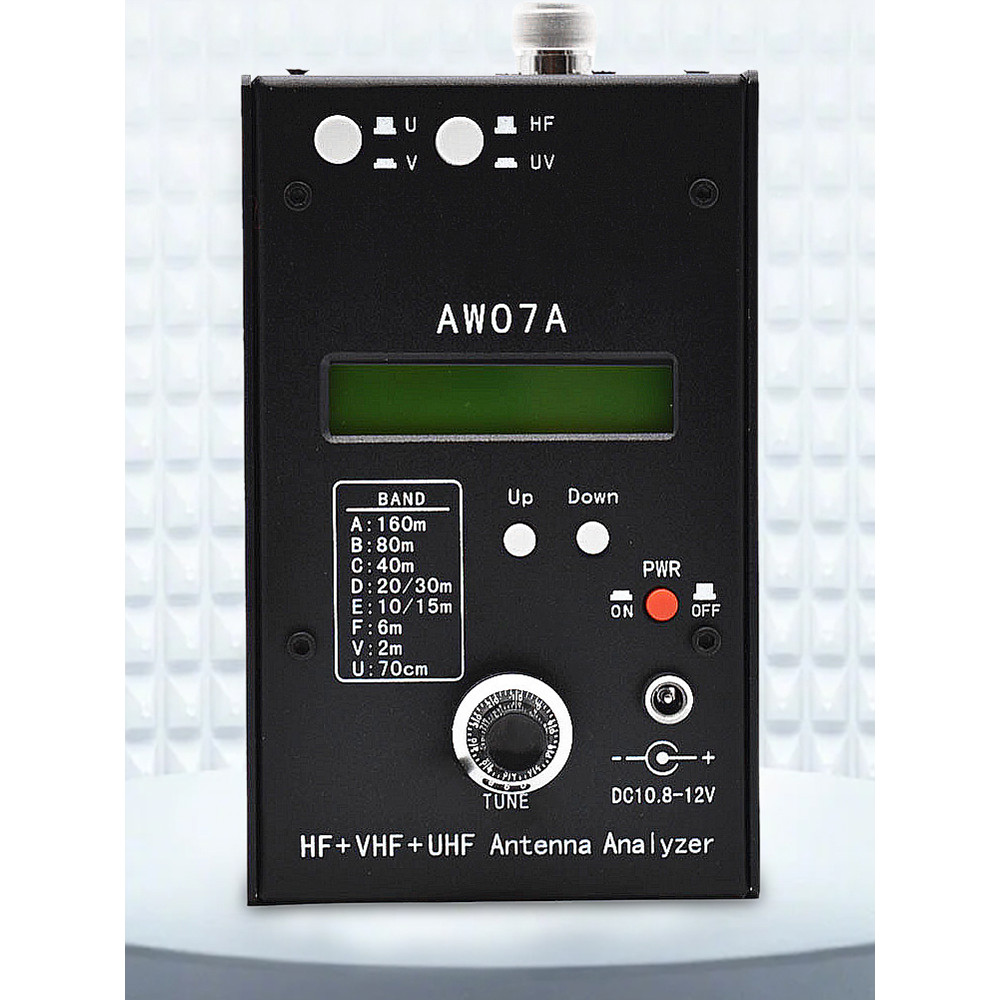 HF/VHF/UHF AW07A 1.5-470MHZ 160 M HF + Spectrum Analyzers SWR Antenna Meter Tester RF Impedance
