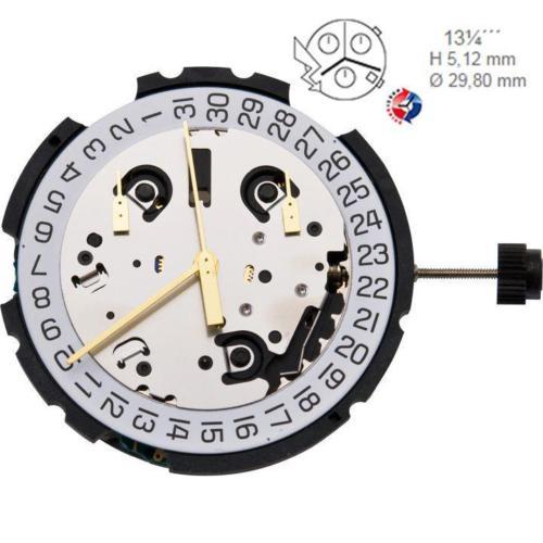 New ETA G10.211 Date At 4 O'Clock Swiss Chronograph Quartz Watch Movement