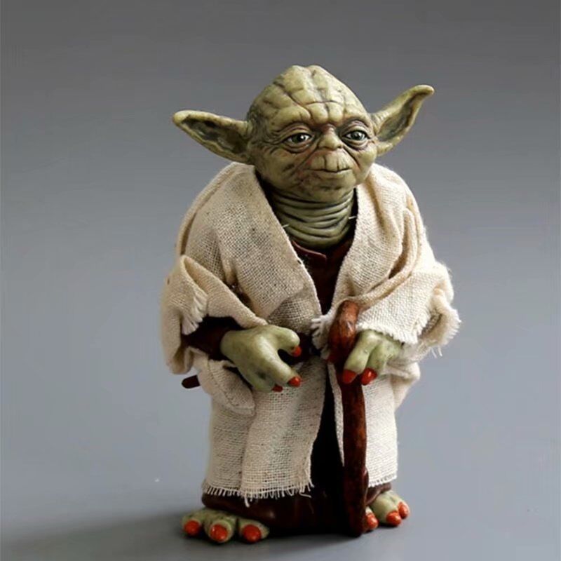 Star Wars Jedi Master Yoda figurine set. Yoda Master's authentic costume anime figurine model.