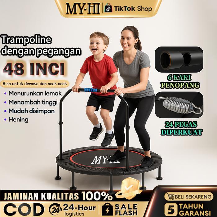 Terlaris MY-HI Trampolin Dewasa Alat Trampoline Lompat trampolin fitness trampolin olahraga