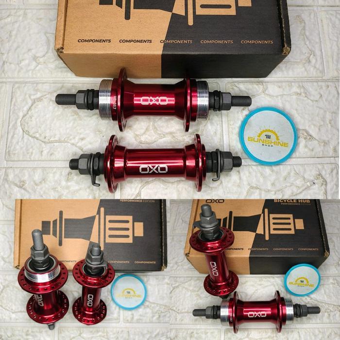 Hub Freehub BMX 36H OXO HB357 Drat Untuk Gir Freewheel SINGLE 1 SPEED Alloy BEARING Lubang 36 Sepeda