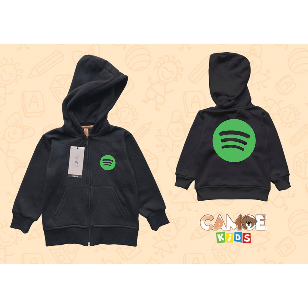 Jaket Hoodie Zipper Anak KIDS Sportify Icon logo