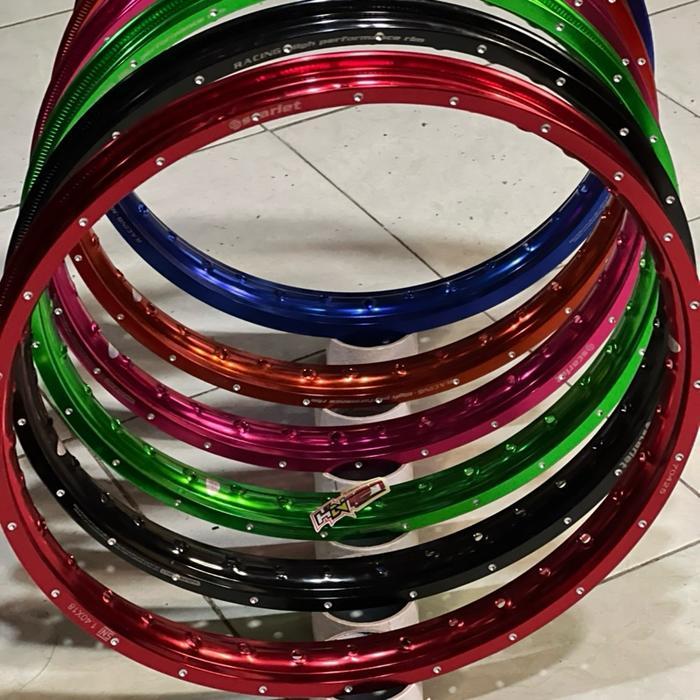 1 BIJI VELG SCARLET RING 18 MOTIF TITIK TITIK / VELG SCARLET CUSTOM MILING TITIK TITIK RING 18