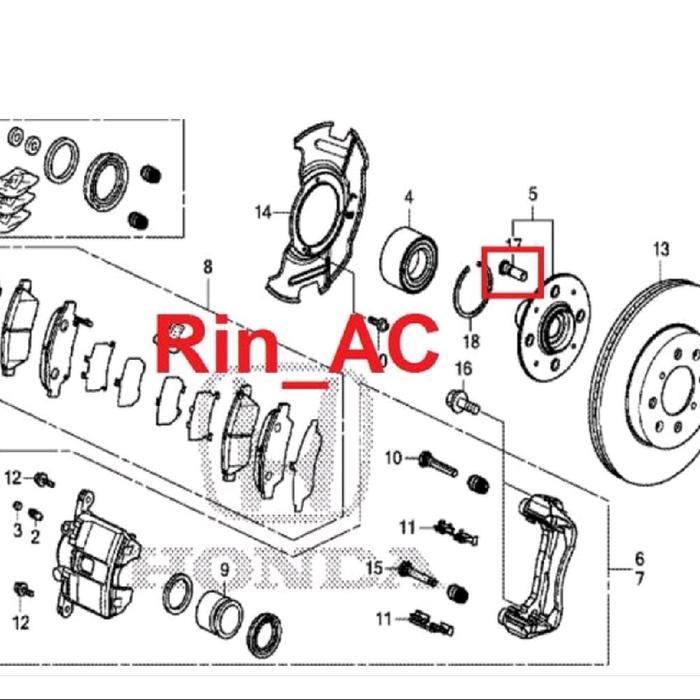 BAUT RODA VELG BEARING LAHER MOBIL HONDA ACCORD PRESTIGE MAESTRO CIELO TOPPS