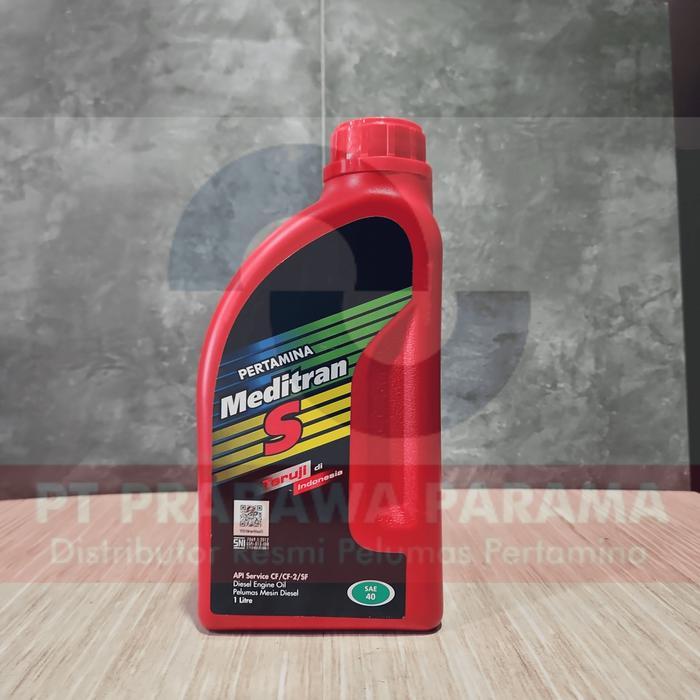 PERTAMINA MEDITRAN S40 DIESEL 1 LITER - OLI MOBIL DIESEL ORIGINAL