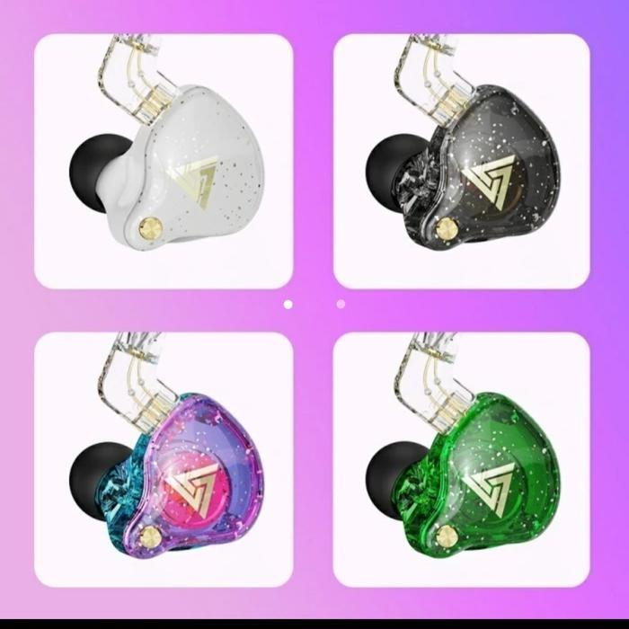 IEM EARPHONE HIFI QKZ AK6 PRO WITH DETACHABLE CABLE & MIC EARBUDS HEADPHONE MICROPHONE