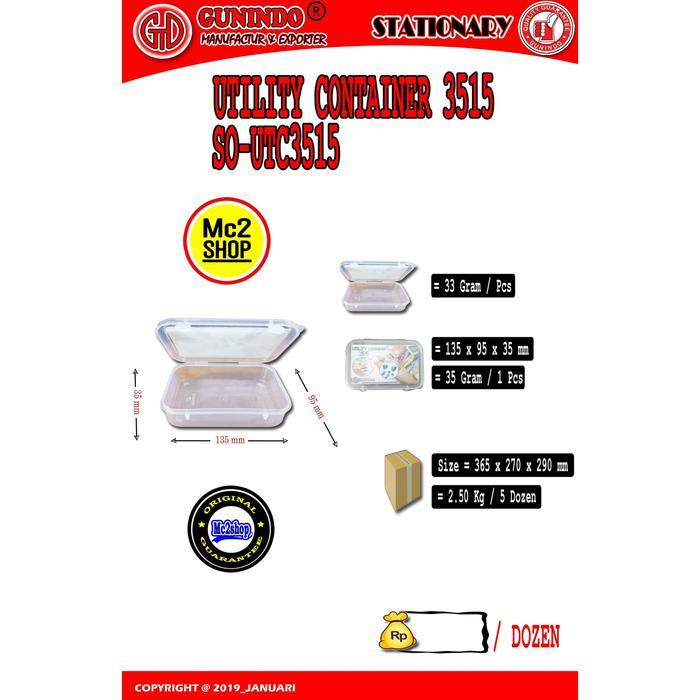 UTC 3515 UTILITY CONTAINER / KOTAK PENYIMPANAN PLASTIK / GUNINDO